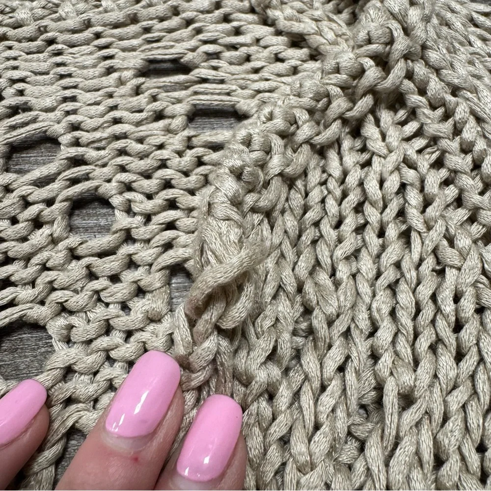 Zara Knit Beige Sweater Size Medium